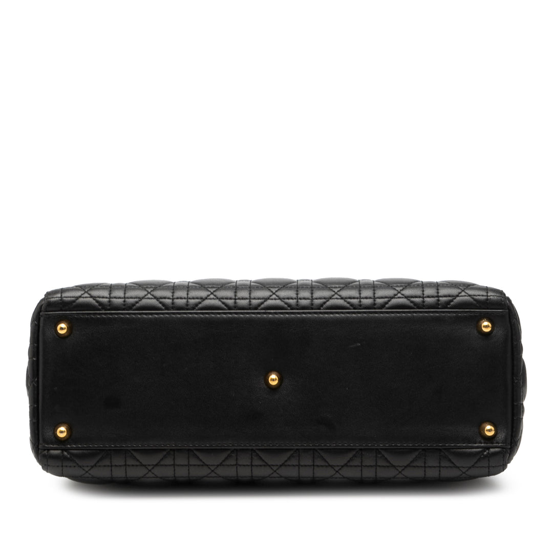 Dior Large Cuir d’agneau Cannage Lady Dior