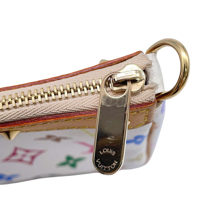 Pochette Accessoires Monogram Multicolore Blanc