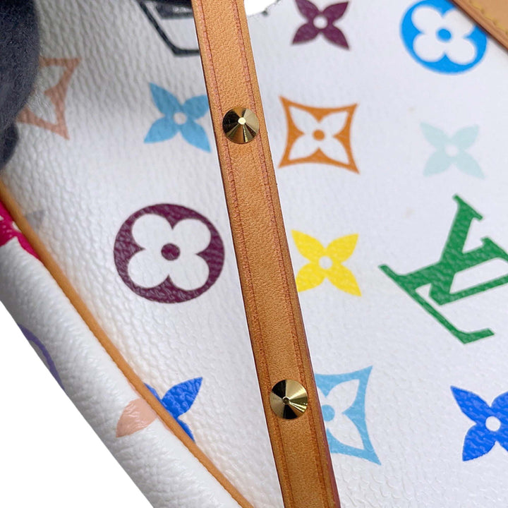 Pochette Accessoires Monogram Multicolore Blanc