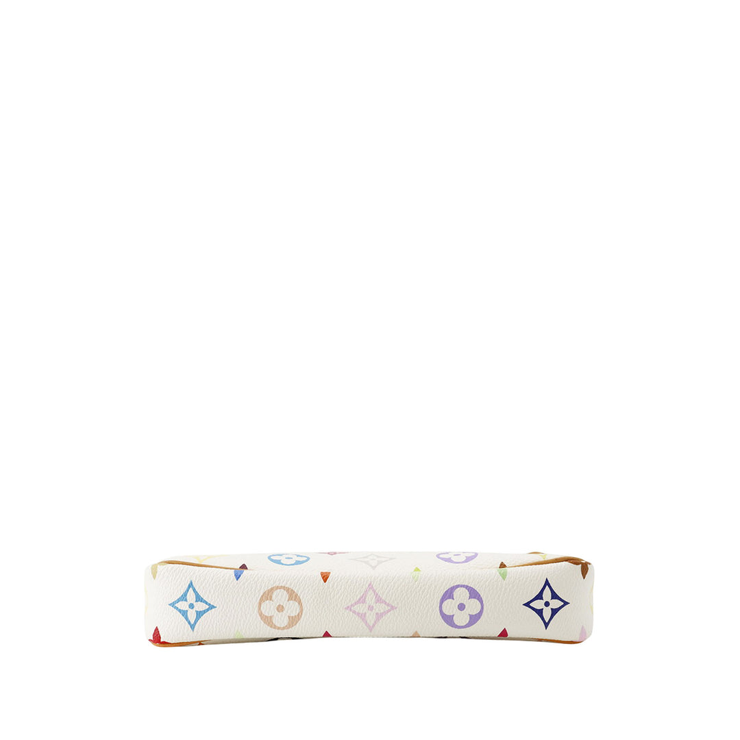 Pochette Accessoires Monogram Multicolore Blanc
