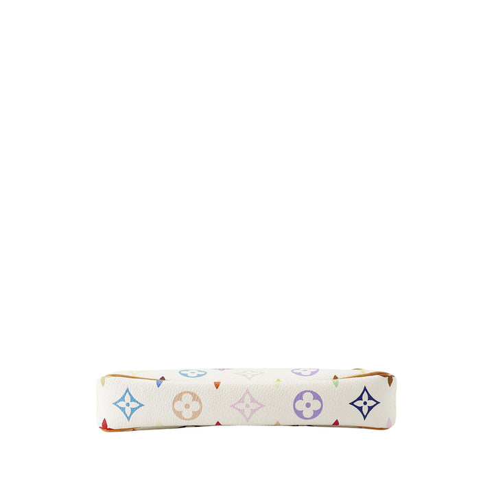 Pochette Accessoires Monogram Multicolore Blanc