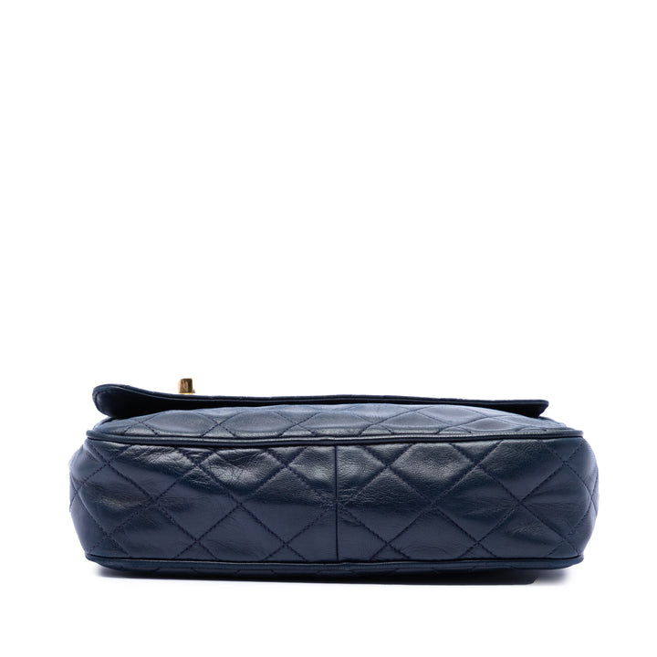 Chanel CC Matelassé Cuir d’agneau Pompon Sac caméra