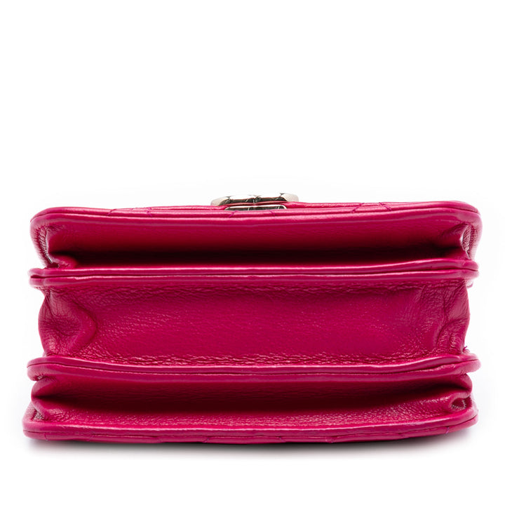 Chanel Mini Cuir d’agneau Paris Le19M Charming anse supérieure à rabat