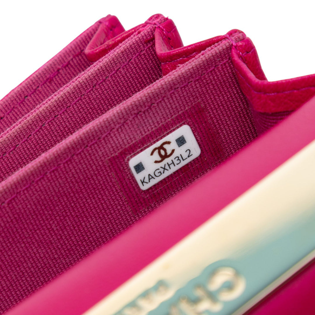 Chanel Mini Cuir d’agneau Paris Le19M Charming anse supérieure à rabat