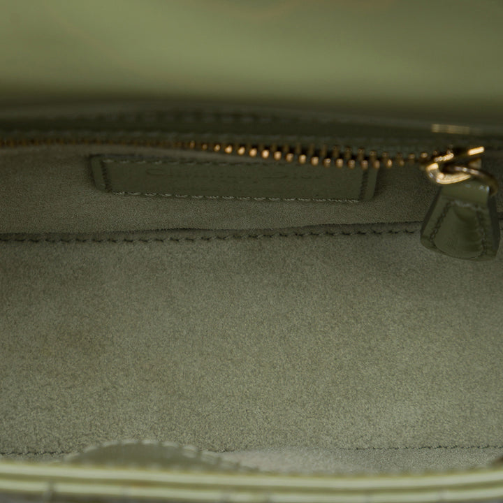 Dior Mini Cuir verni Cannage Lady Dior