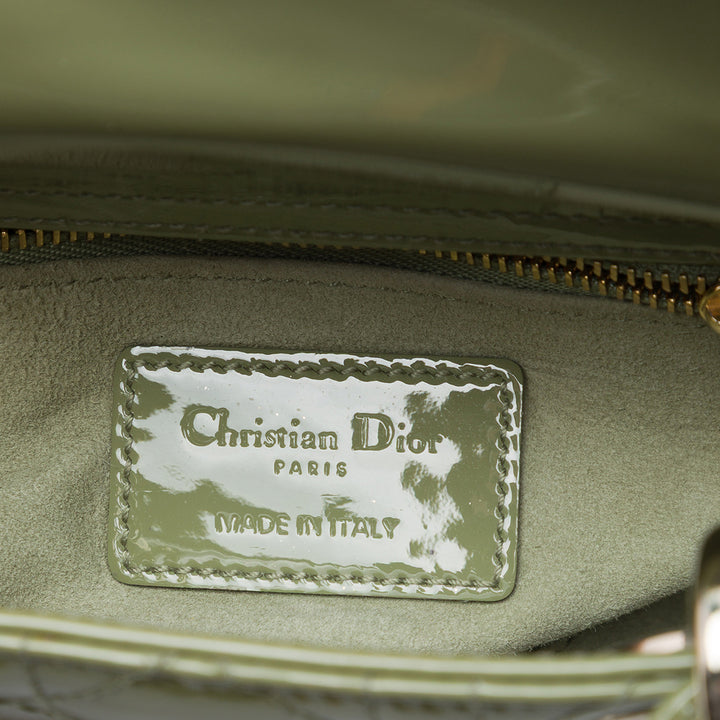 Dior Mini Cuir verni Cannage Lady Dior