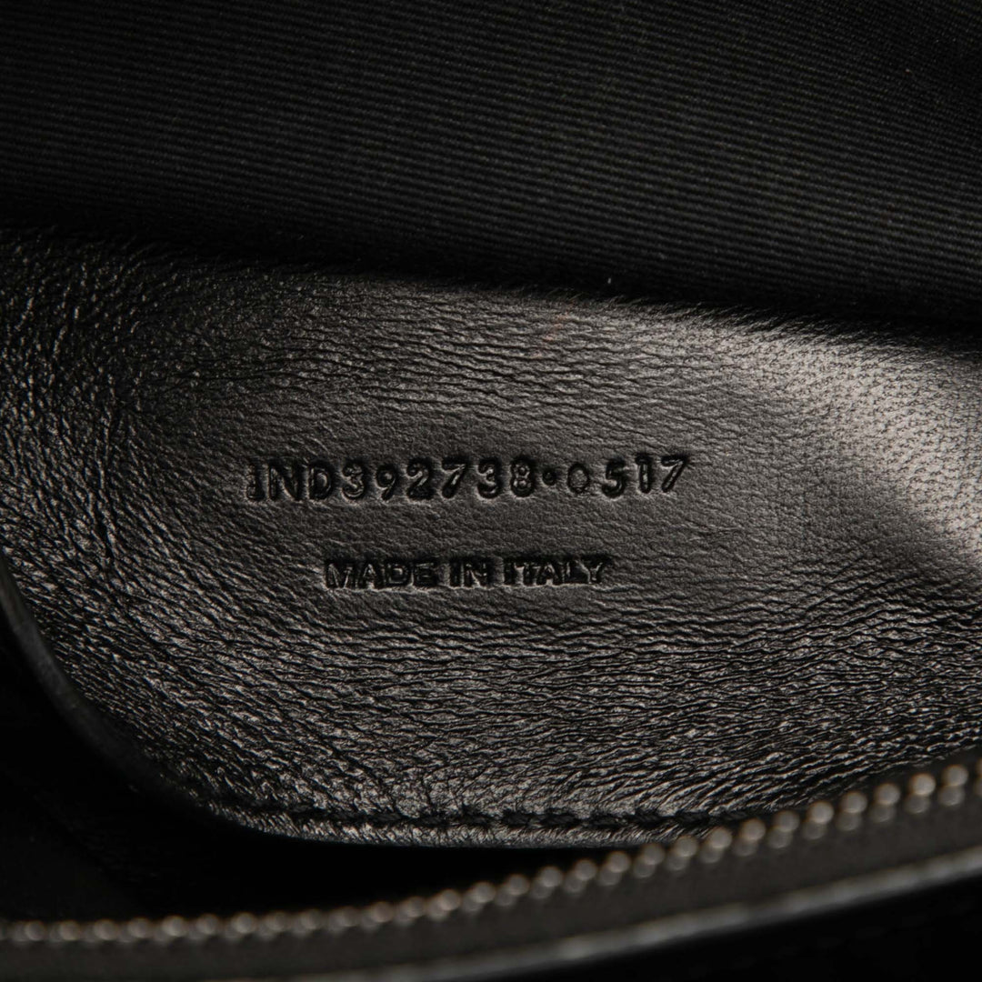 Saint Laurent Large Chevron Sheepskin Monogram College Bag