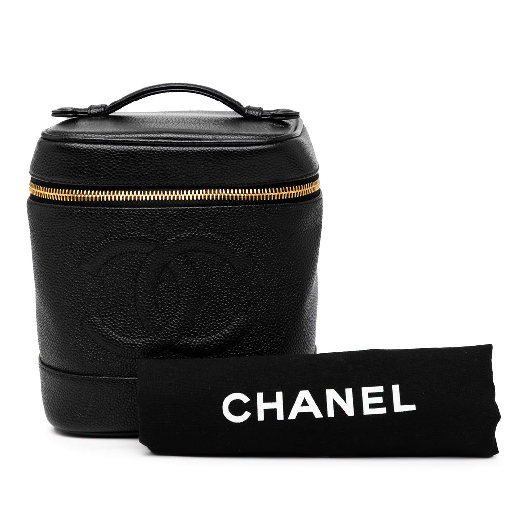 Chanel CC Caviar Vanity Étui Noir