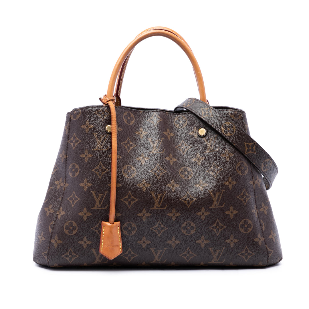 Louis Vuitton Montaigne MM Monogram Marron – vue principale – GABY PARIS