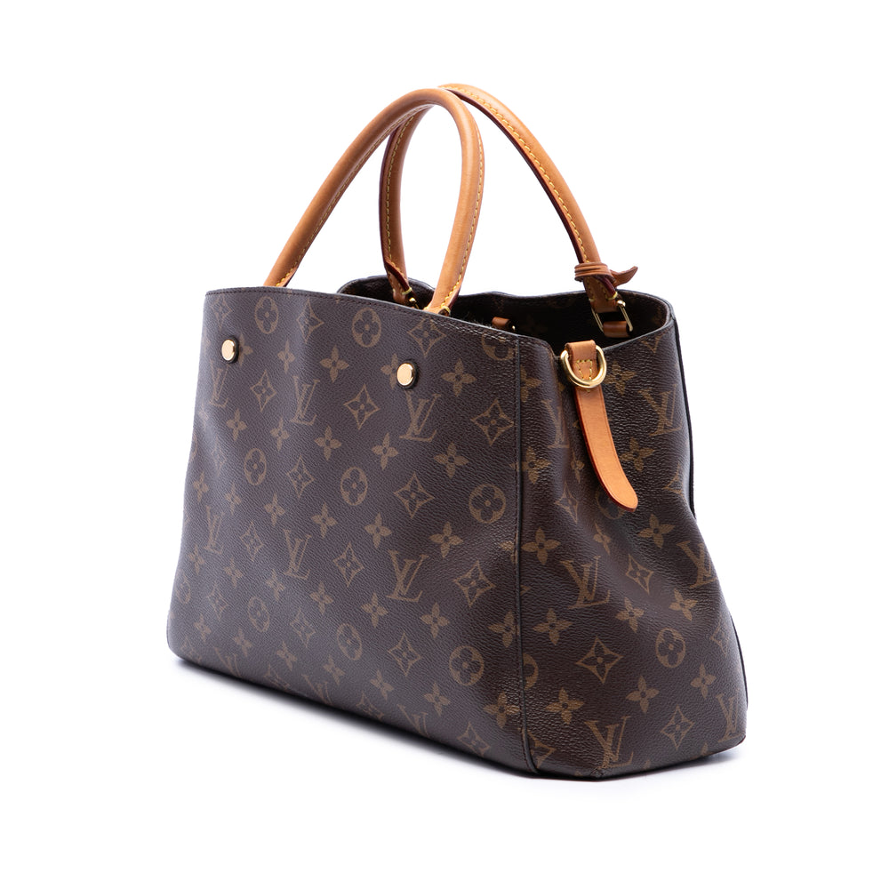 Louis Vuitton Montaigne MM Monogram Marron – vue 2 – GABY PARIS