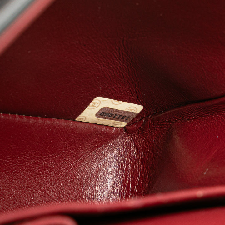 Medium Classic Lambskin Double Flap Black - Gaby Paris