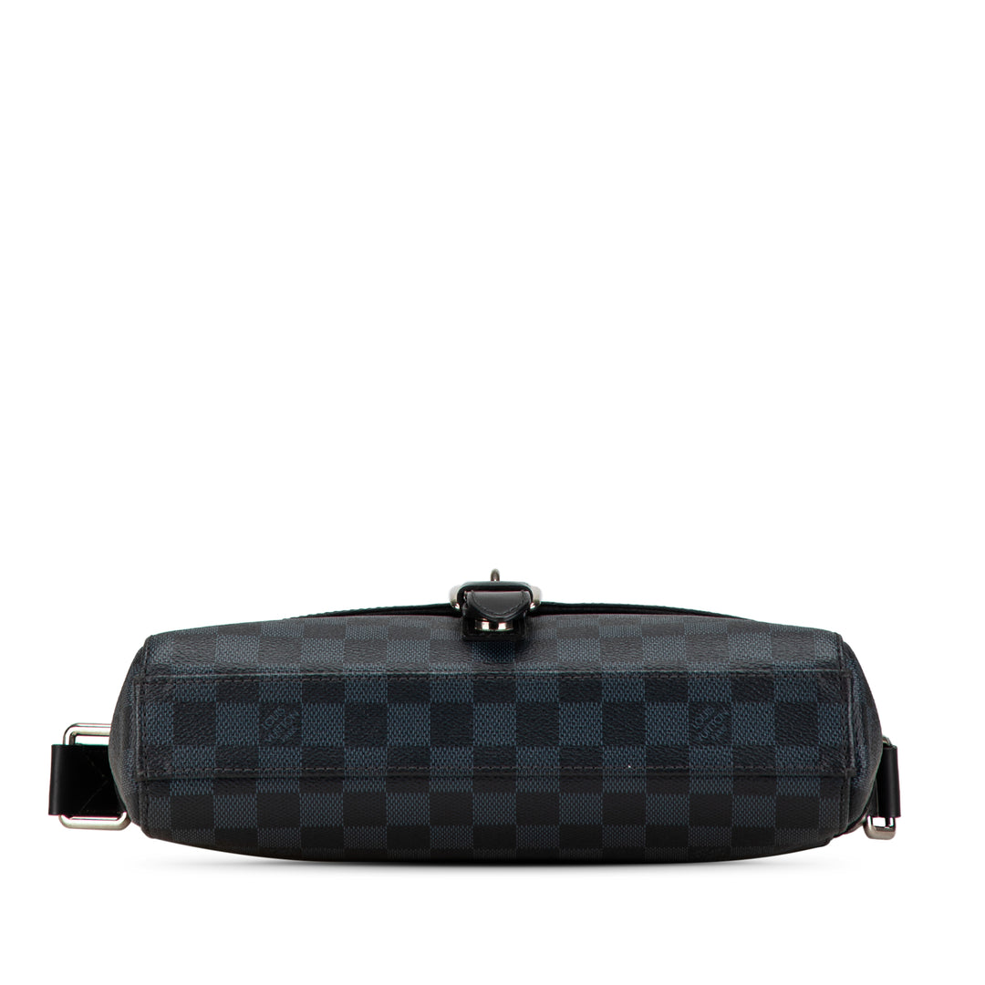 Damier Cobalt Newport Messenger PM Black - Gaby Paris