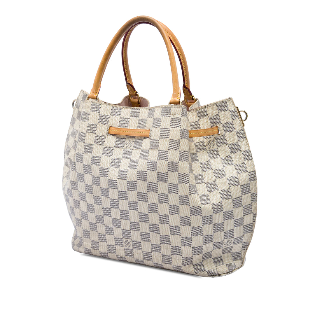 Girolata Damier Azur Blanc