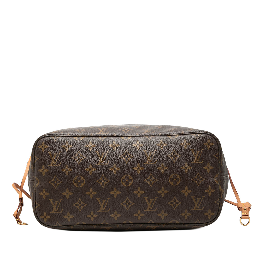 Louis Vuitton Neverfull MM Monogram Marron – vue 3 – GABY PARIS