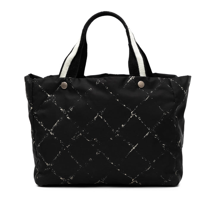 Chanel Old Travel Line Nylon Cabas Noir