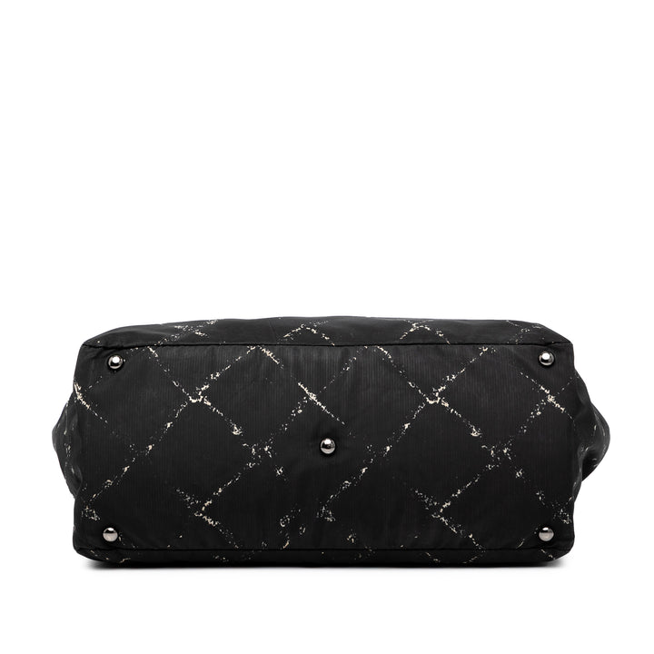 Chanel Old Travel Line Nylon Cabas Noir