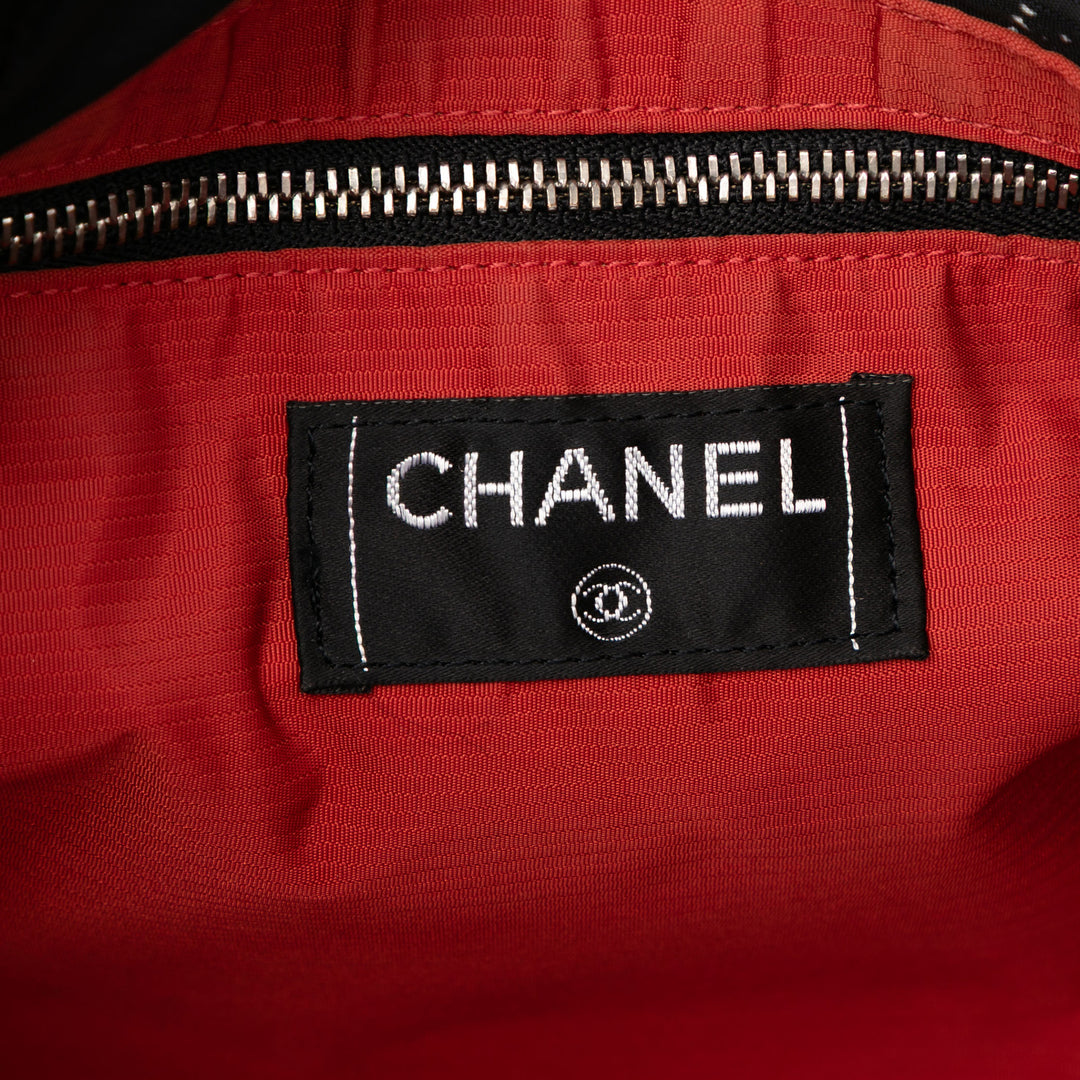 Chanel Old Travel Line Nylon Cabas Noir