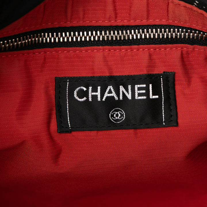 Chanel Old Travel Line Nylon Cabas Noir