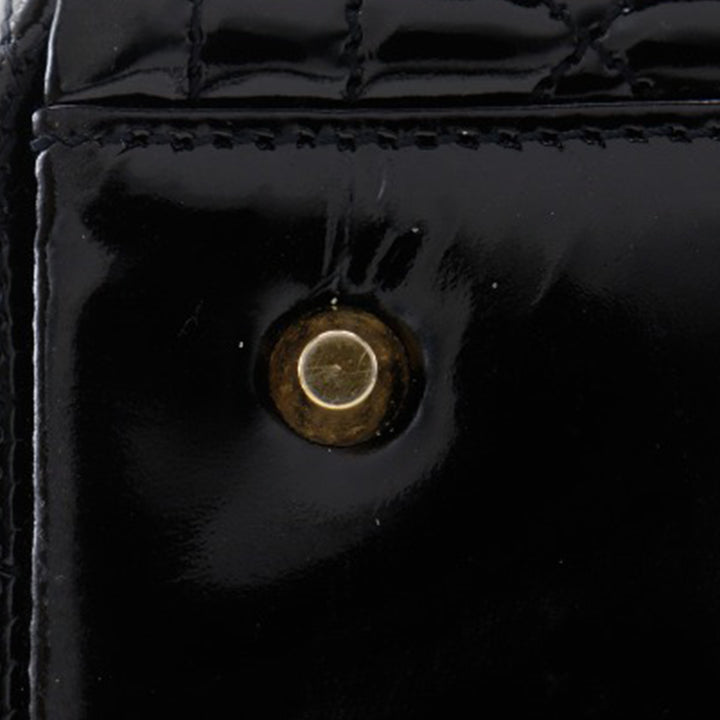 Dior Medium Cuir verni Cannage Lady Dior