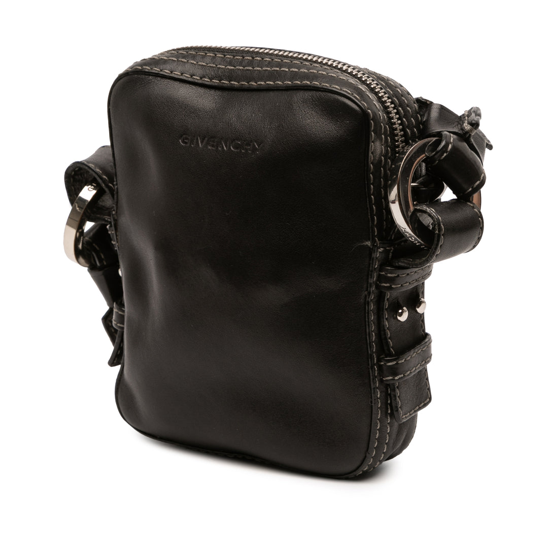 Givenchy Sacoche 4G Cuir Noir – vue 2 – GABY PARIS