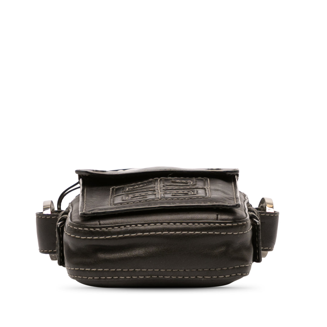 Givenchy Sacoche 4G Cuir Noir – vue 3 – GABY PARIS
