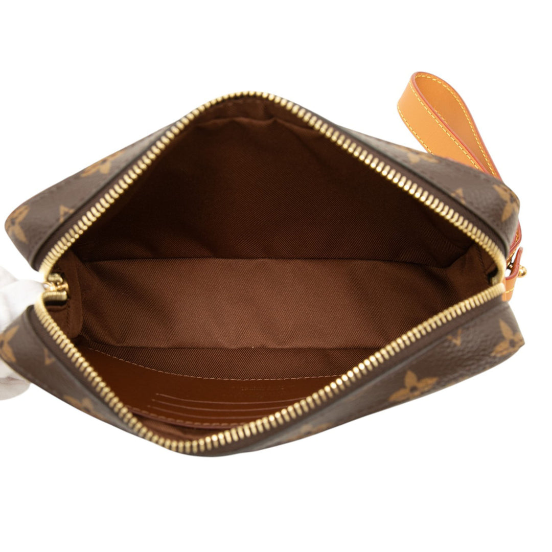 Souple Trunk Pochette Monogram Marron
