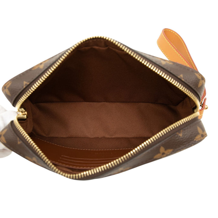 Souple Trunk Pochette Monogram Marron