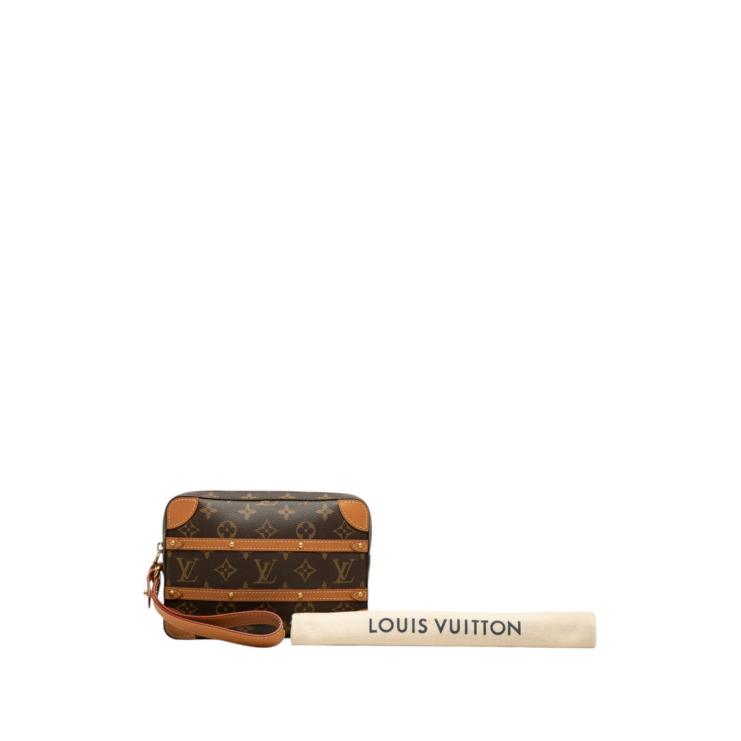 Souple Trunk Pochette Monogram Marron