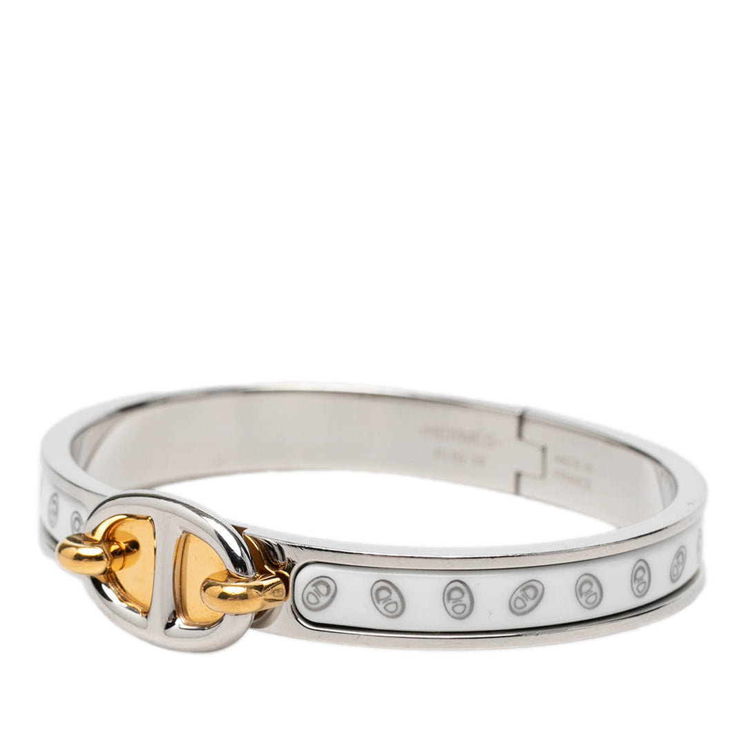 Hermès Narrow Chaine d Ancre Maillon Émail Clic Bracelet PM