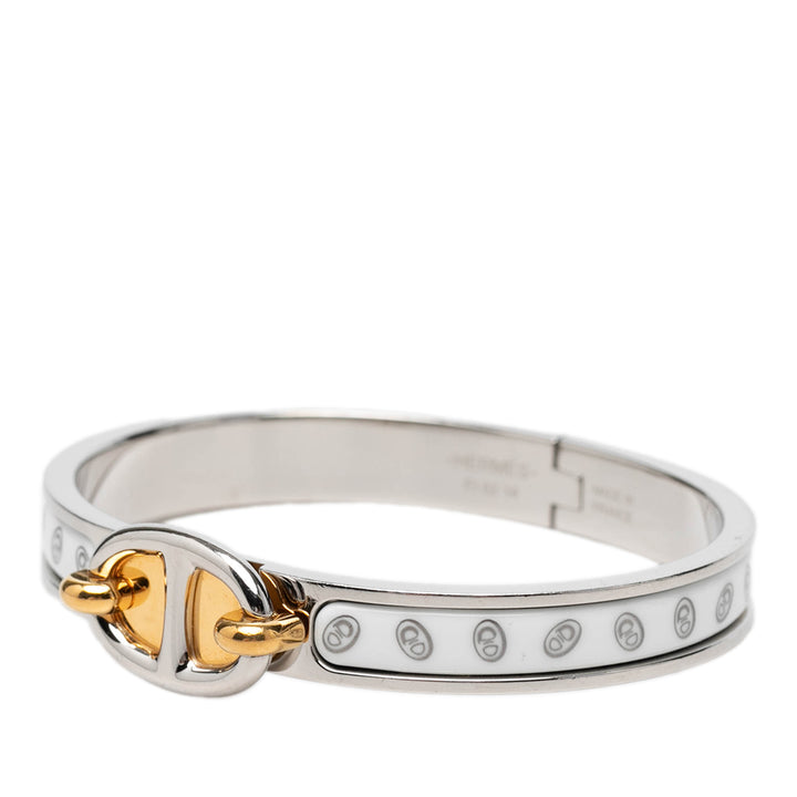Hermès Narrow Chaine d Ancre Maillon Émail Clic Bracelet PM
