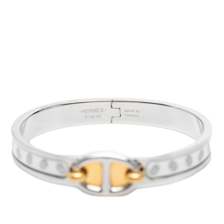 Hermès Narrow Chaine d Ancre Maillon Émail Clic Bracelet PM