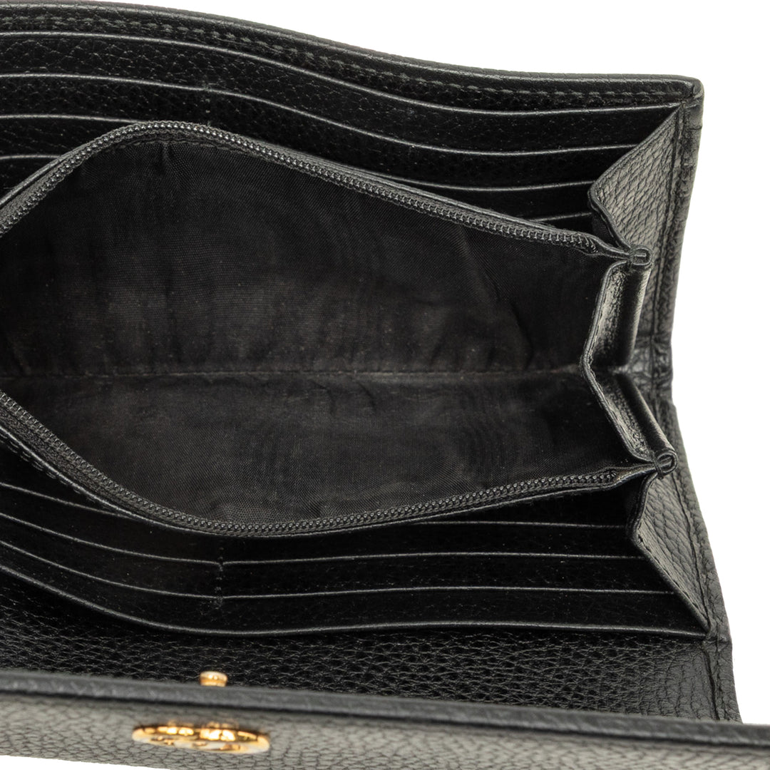 Gucci Portefeuille GG Marmont Continental long Cuir de veau Noir – vue 5 – GABY PARIS