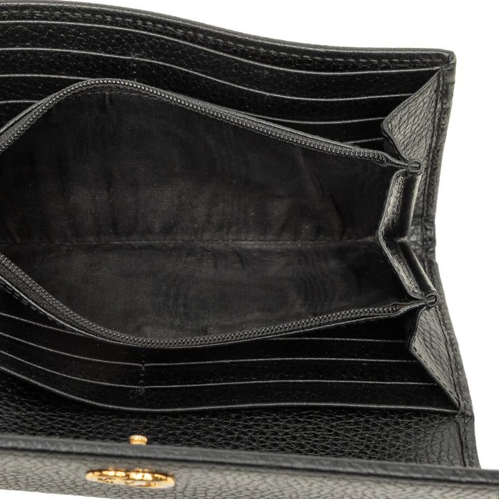 Gucci Portefeuille GG Marmont Continental long Cuir de veau Noir – vue 5 – GABY PARIS