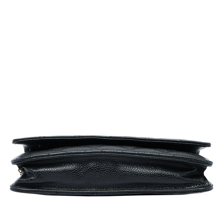 Chanel CC Matelassé Wallet on Chain Cuir caviar Noir – vue 3 – GABY PARIS