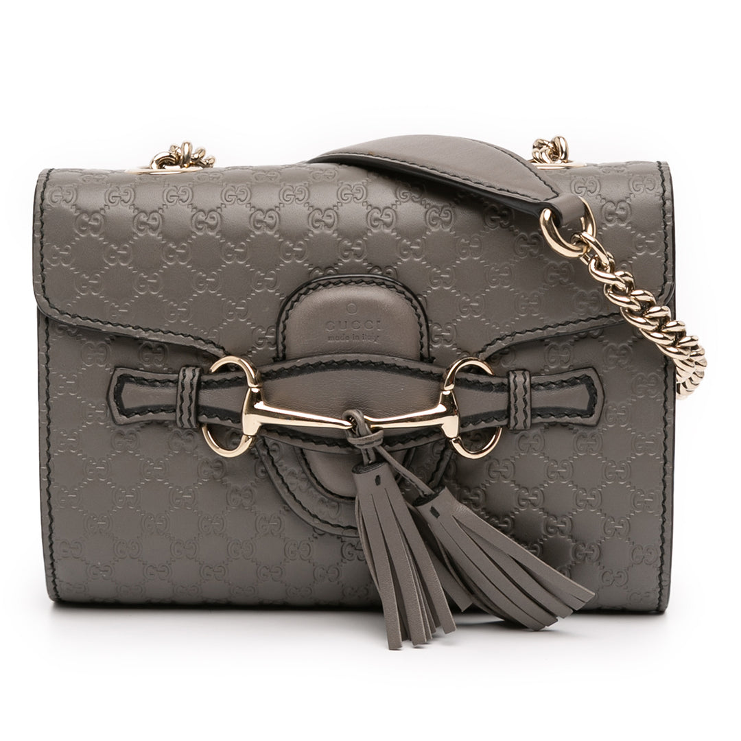Gucci Mini Microguccissima Emily Sac porté croisé