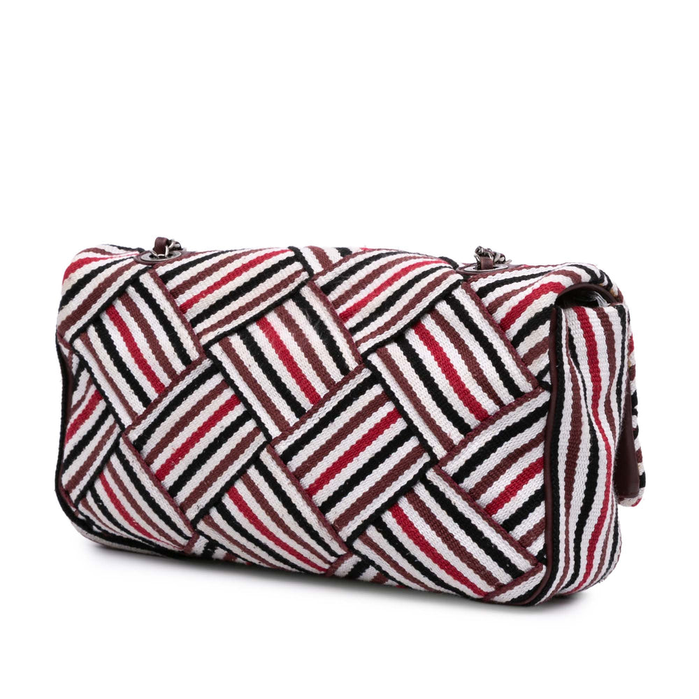 CC Canvas Stripe Flap White - Gaby Paris