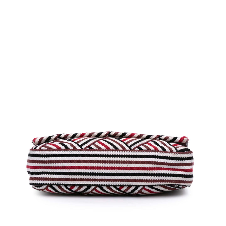 CC Canvas Stripe Flap White - Gaby Paris