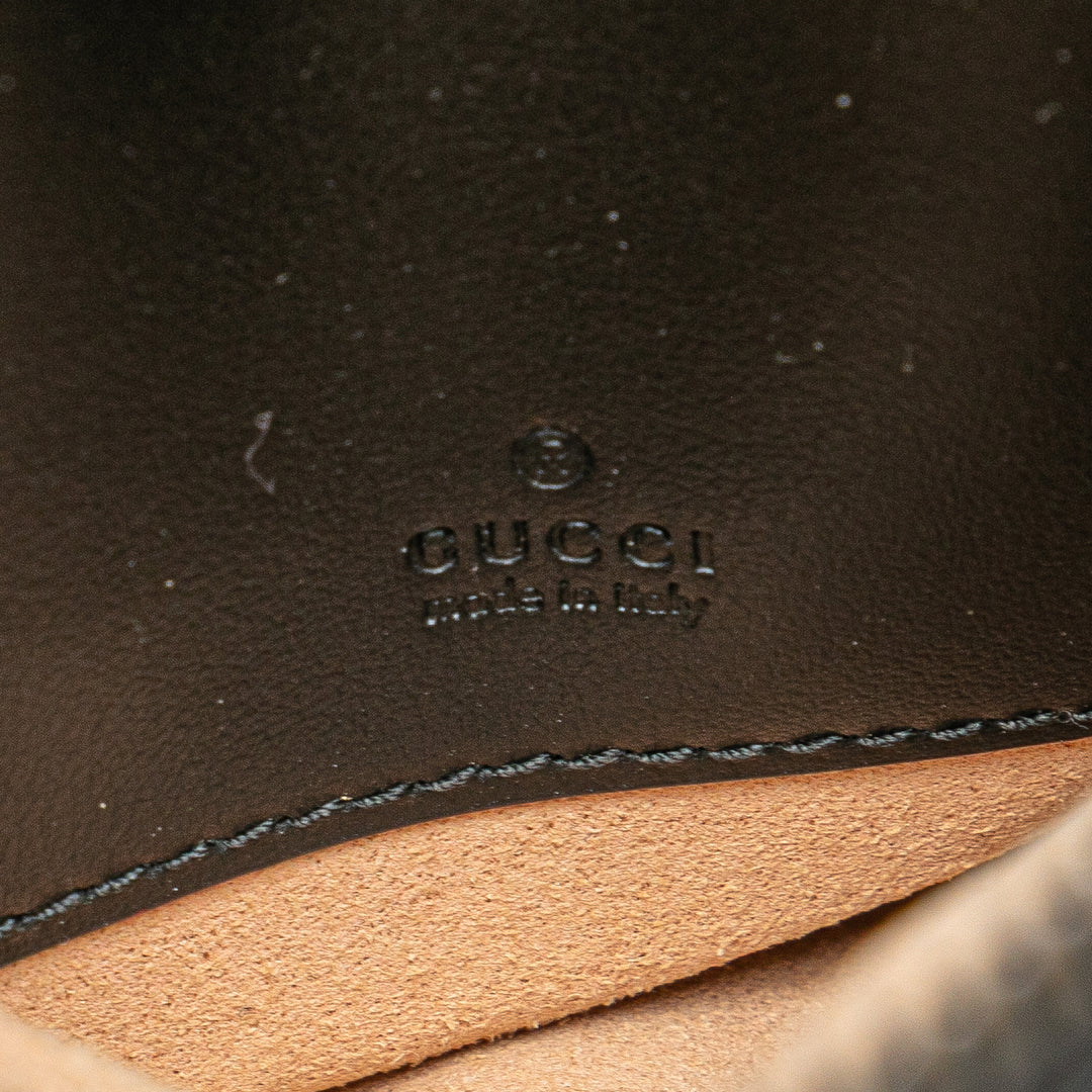 Gucci Mini GG Marmont Matelasse Cuir Sac porté croisé Noir