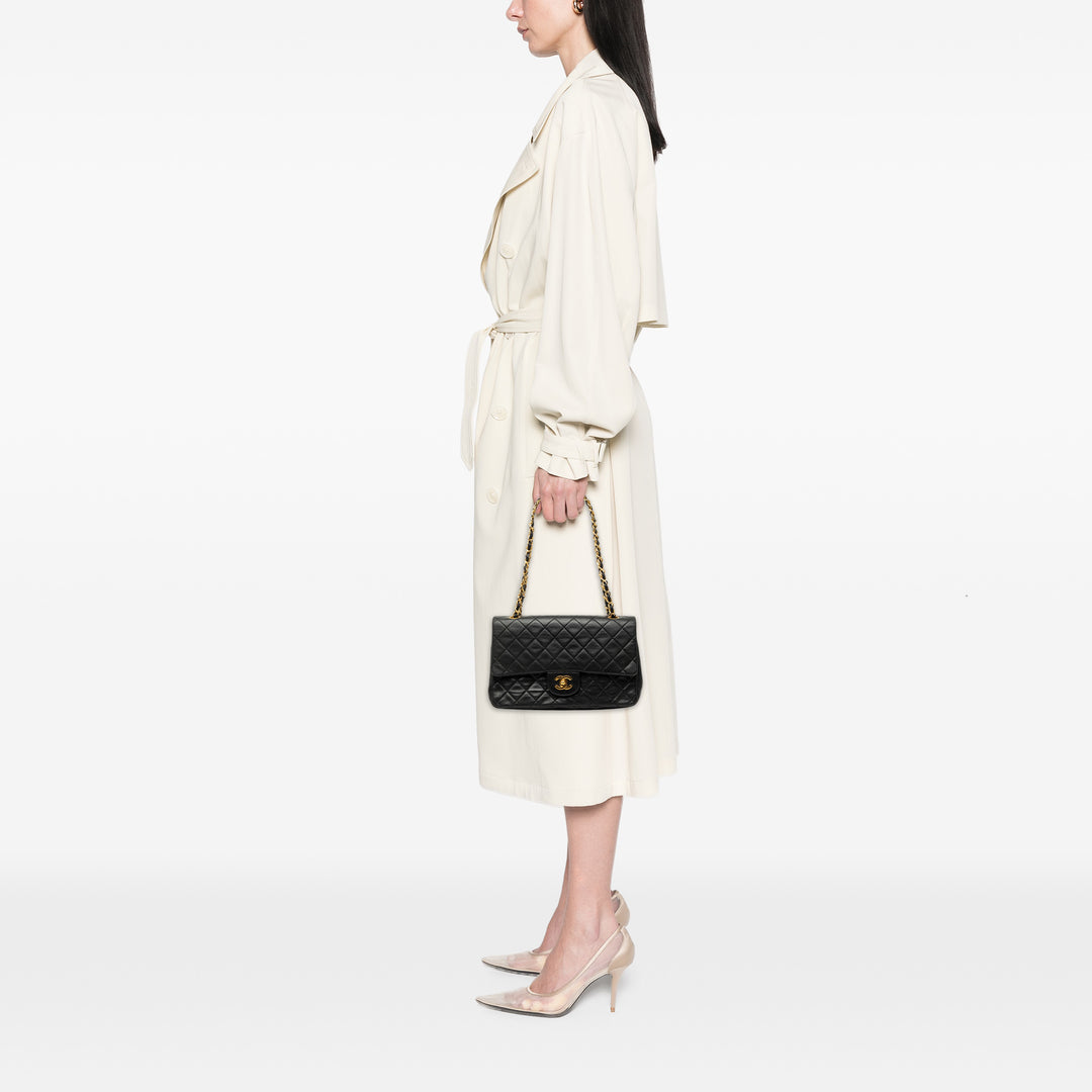 Chanel Medium Classic Cuir d’agneau Double rabat