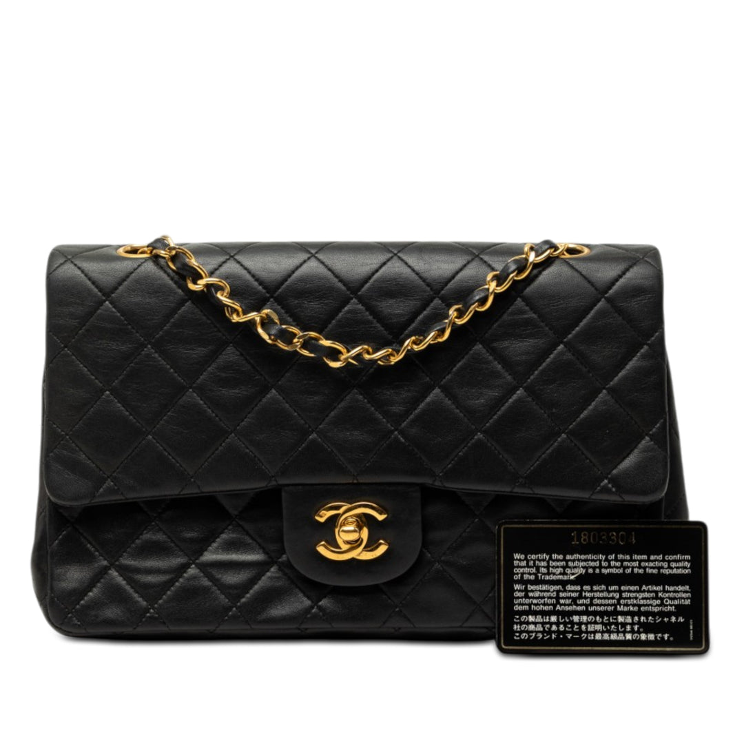 Chanel Medium Classic Cuir d’agneau Double rabat