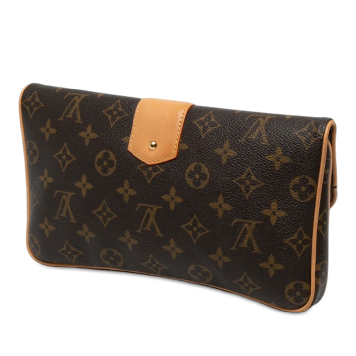 Louis Vuitton Sofia Coppola Slim Pochette Monogram Marron – vue 2 – GABY PARIS