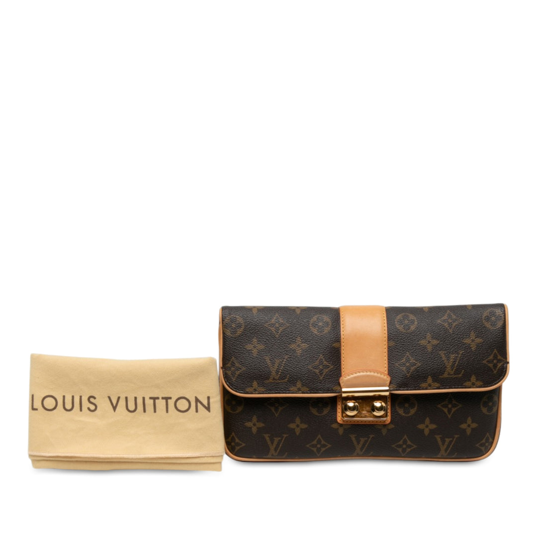 Louis Vuitton Sofia Coppola Slim Pochette Monogram Marron – vue 6 – GABY PARIS
