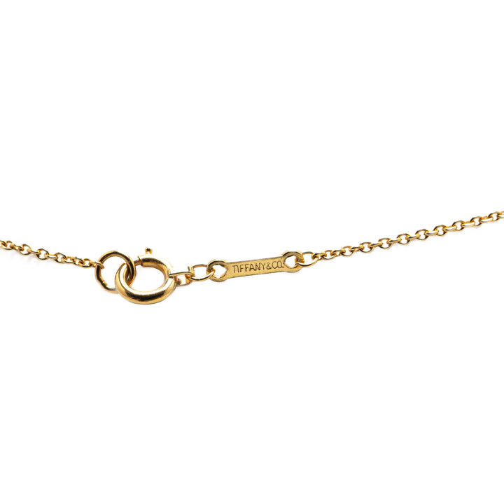 Elsa Peretti 18K Open Heart Pendant Necklace Gold - Gaby Paris