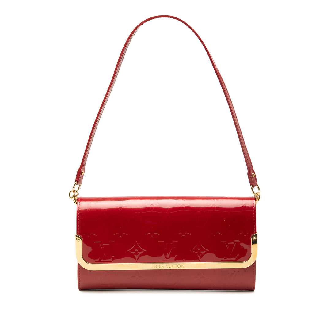Rossmore MM Cuir verni Monogram Rouge