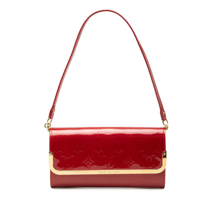 Rossmore MM Cuir verni Monogram Rouge