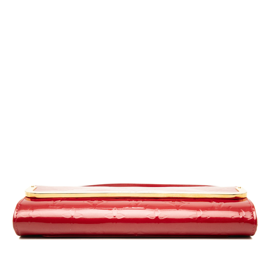 Rossmore MM Cuir verni Monogram Rouge