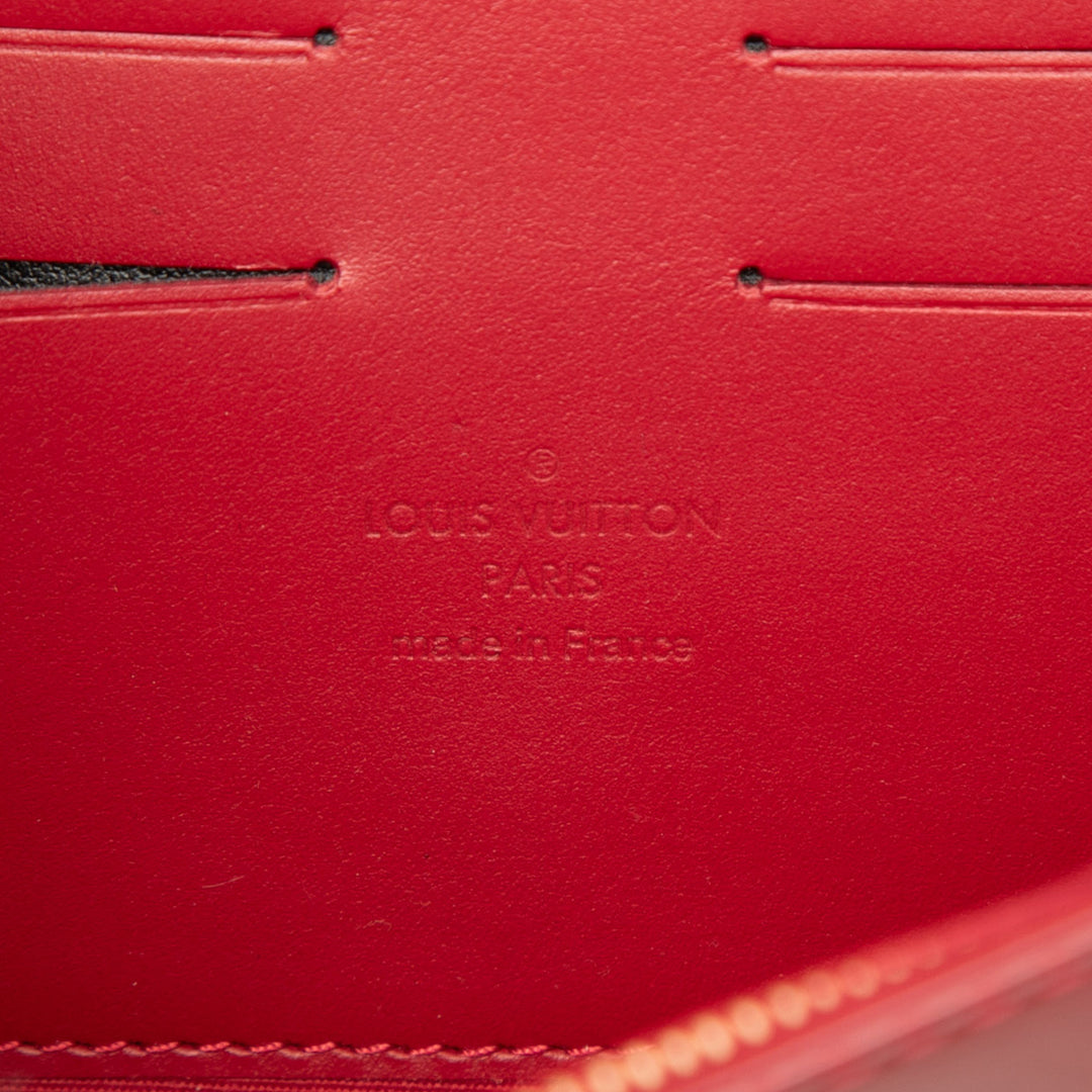 Rossmore MM Cuir verni Monogram Rouge
