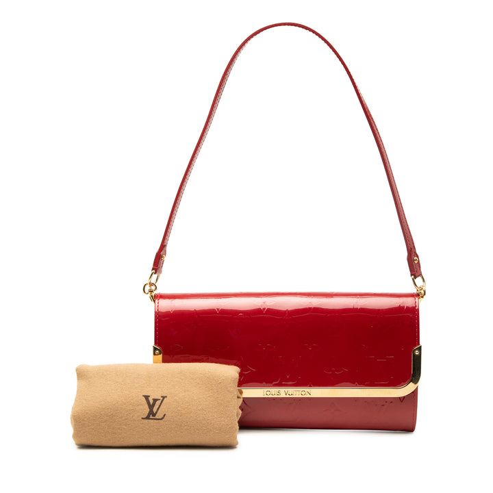 Rossmore MM Cuir verni Monogram Rouge