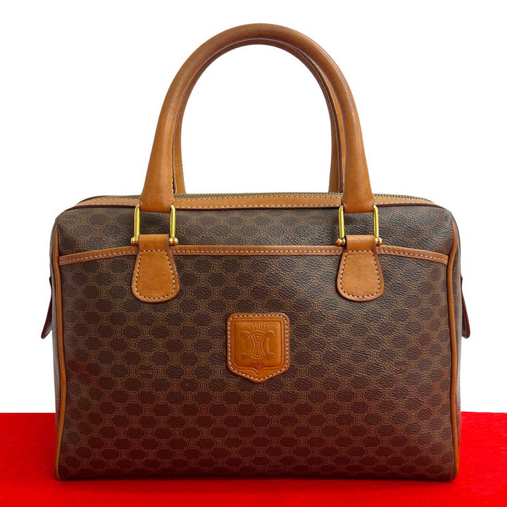 Celine Macadam Coated Toile Boston Sac