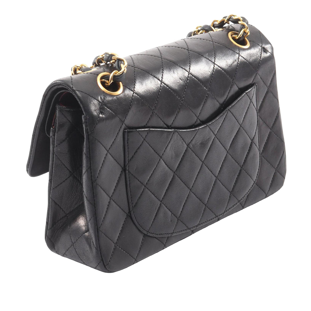 Chanel Small Classic Cuir d’agneau Double rabat